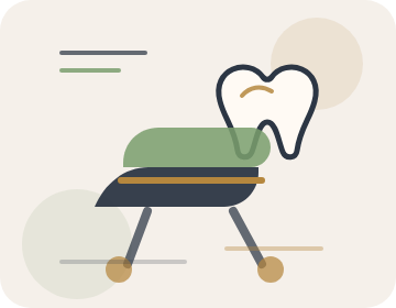 Dental practice page structure shown as crawlable service, clinician and schema elements.